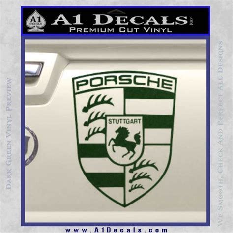 Porsche Decal Sticker Shield » A1 Decals