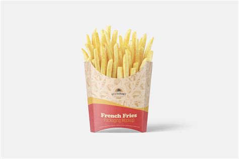 French Fries Packaging Mockup