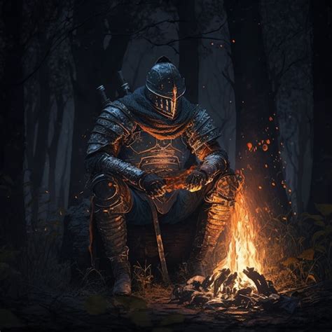 Dark Souls Bonfire Art