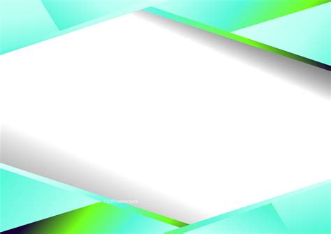 Abstract Blue and Green Blank Geometric Business Card Background Vector Illustration