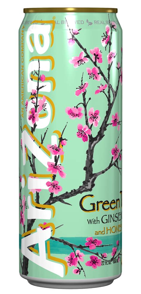 Arizona Green Tea with Ginseng & Honey, 22 fl oz - Walmart.com