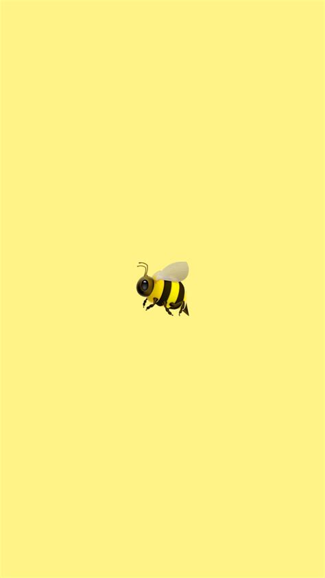 Cute bee wallpaper Iphone Wallpaper Yellow, Emoji Wallpaper Iphone, Cute Emoji Wallpaper, Trendy ...