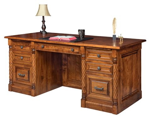 Kincaid Executive Desk | Custom Amish Furniture | Hardwood