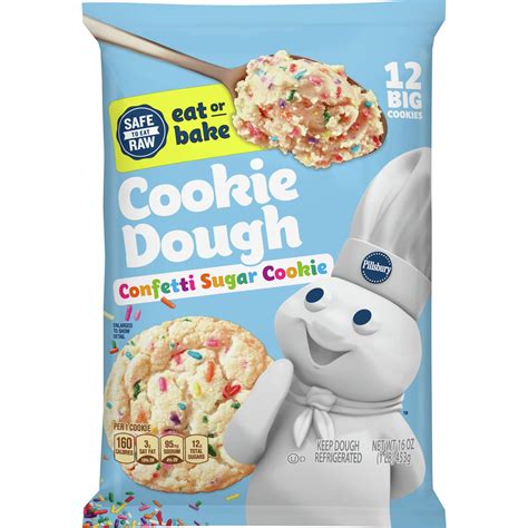 Pillsbury Confetti Sugar Cookie Cookie Dough 12 ea - Walmart.com ...