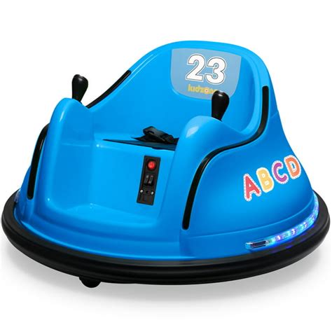 Kidzone DIY Number Kids Toy Electric Ride On Bumper Car Vehicle Remote Control 360 Spin ASTM ...