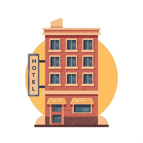 Premium Vector | Hotel icon vector illustration