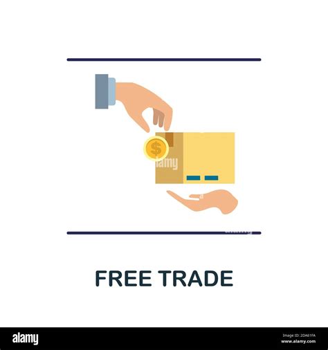 Free Trade icon. Simple element from economic collection. Creative Free Trade icon for web ...