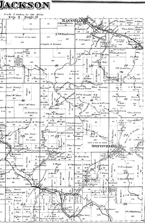 1875 Jackson County Ohio Township Maps