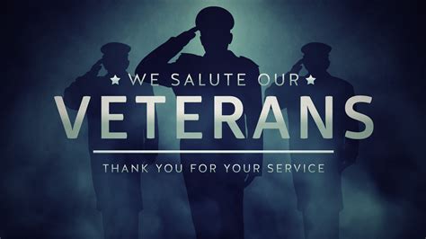 Veterans Salute Thank You | Motion Video Background