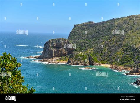 Knysna Heads in the Garden Route, South Africa is among the top attractions in the country Stock ...