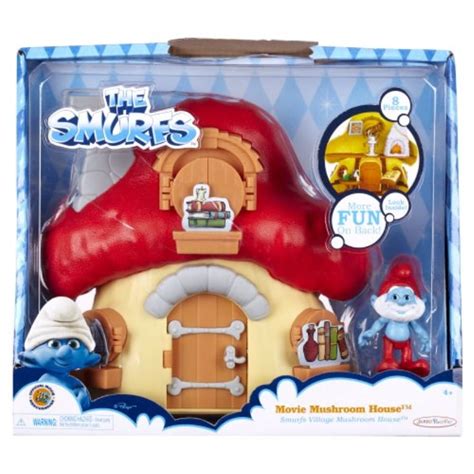 Smurfs Mushroom House with Papa Smurf - Walmart.com