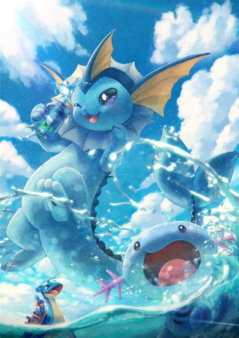 mudkip, lapras, vaporeon y wooper | Cute pokemon wallpaper, Pokemon ...