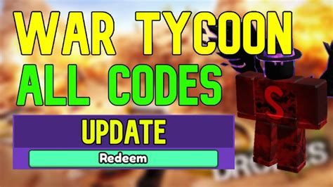 ALL War Tycoon CODES | Roblox War Tycoon Codes (April 2023) - YouTube