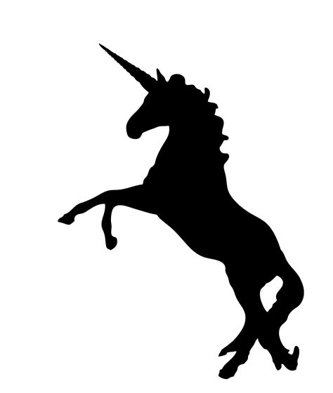 Unicorn black silhouette clipart free – Clipartix