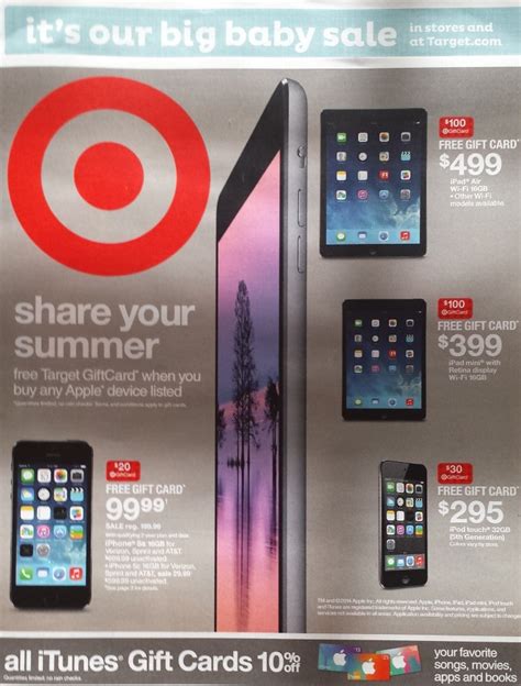 Get a free $100 Target gift card w/ select iPad purchases plus iTunes ...