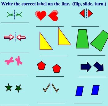 Transformations Flip, Slide, or Turn Math Smartboard Lesson | TpT