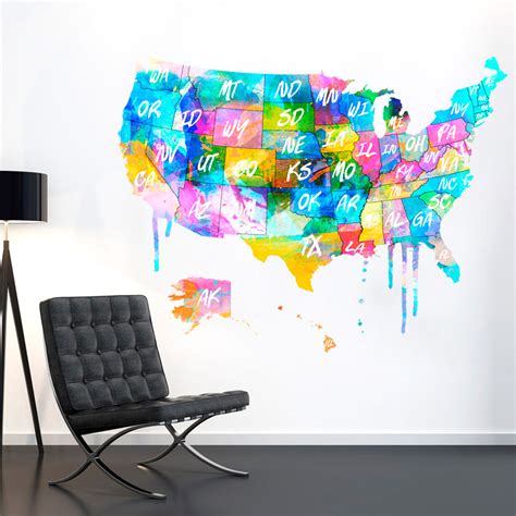 Watercolor Us Map at PaintingValley.com | Explore collection of Watercolor Us Map