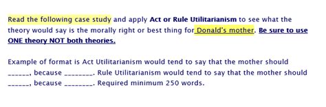 Examples of utilitarianism theory