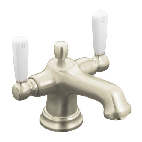 Shop KOHLER Bancroft Vibrant Brushed Nickel 2-Handle Single Hole ...