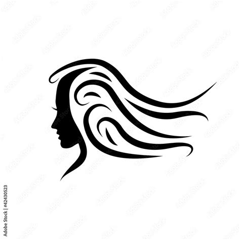 Logo beauty hair # Vector Stock Vector | Adobe Stock