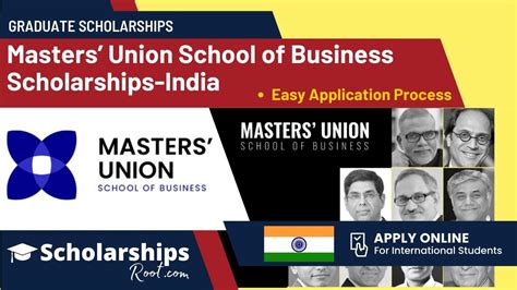 Masters Union School of Business Graduate Scholarships 2023 India (Partial Funded) 🎓 ...