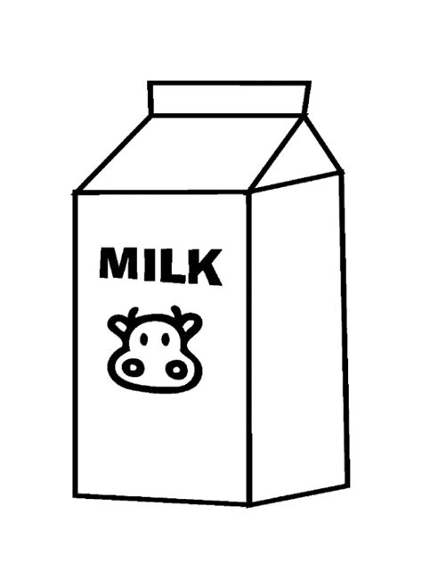 colouring page Milk pack | coloringpage.ca