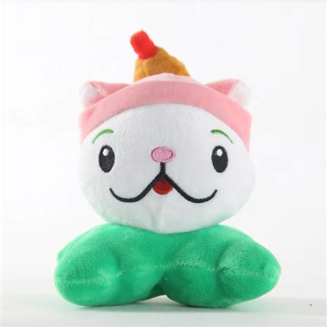 16cm Plants VS Zombies Soft Plush Toy Doll PVZ Cattail Plush Sucker ...