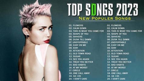 Best Pop Music 2023 - Miley Cyrus, Rema, Selena Gomez, Ed Sheeran ...