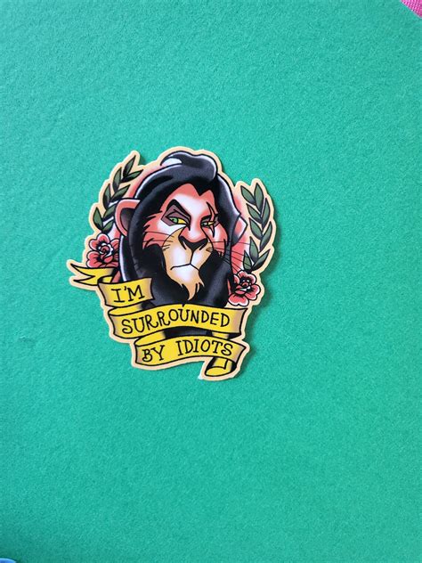 Disney Villains Stickers Disney Villains With Sayings - Etsy