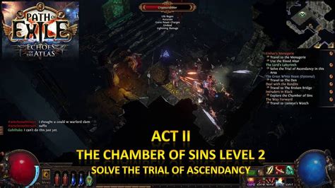 Path of Exile - ACT II - The Chamber of Sins Level 2 -Solve the Trial of Ascendancy (Duelist ...