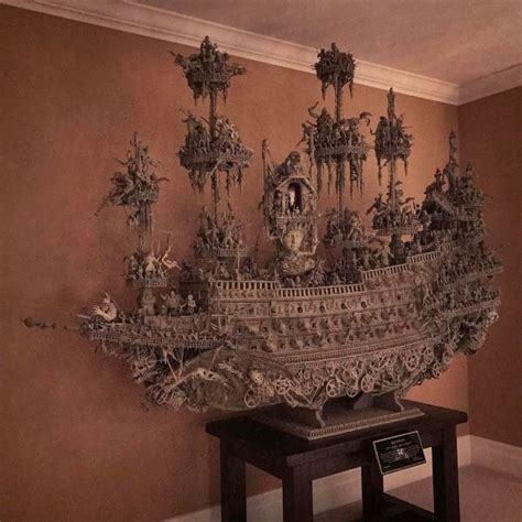 Ghost Ship takes 14-months of hand carved details by insane artist ...