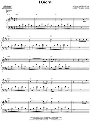 "I Giorni" Sheet Music - 10 Arrangements Available Instantly - Musicnotes