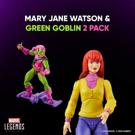 Marvel Legends Spider-Man TAS Green Goblin and Mary Jane 2 pack Hasbro Pulse Exclusive - Toy ...