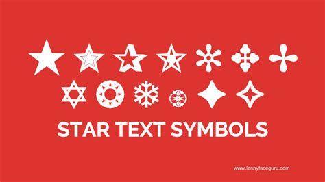 ۞ - Star Text Symbols - Star Emoticon - LennyFaceGuru.com | Text symbols, Sparkle text, Emoji texts