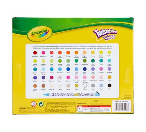 Twistables Colored Pencils Set, 50 Count | Crayola