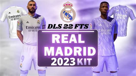 Real Madrid Kits 2023 for DLS 22 FTS