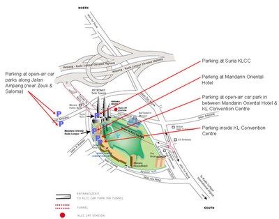 Map to Kuala Lumpur Convention Centre (KLCC) - Malaxi