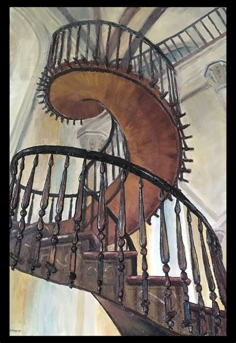 Sculptural Painting Spiral Staircase Painting | Painted staircases ...