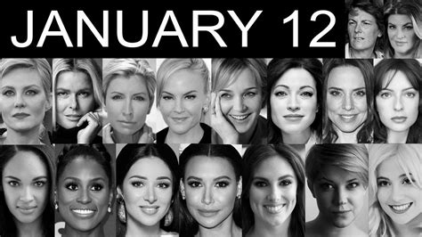 January 12 Famous BirthDays Celebrities - YouTube