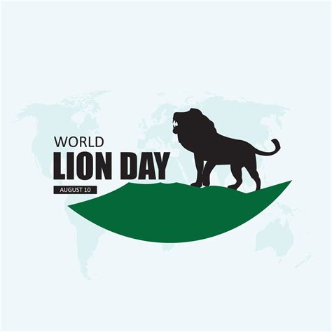 Vector graphic of world lion day good for world lion day celebration ...