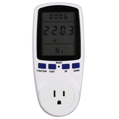 3 Pin US Plug Energy Meter Power Meter Watt Voltage Measuring Outlet ...