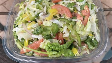 World of Vegan | Vegan Veggie Delite Salad at Subway Served in a ...