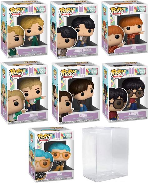 Amazon.com: POP BTS Funko Pop BTS Dynamite Set of 7 Funko Pop| - RM, J-Hope, Suga, Jimin, Jin ...