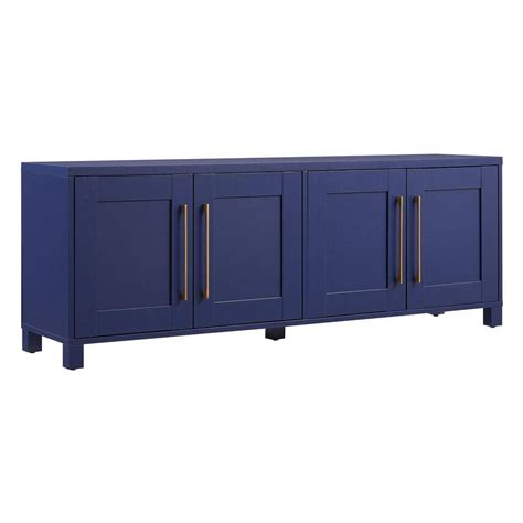 Meyer&Cross Chabot 68 in. Dark Blue TV Stand Fits TV's up to 75 in ...