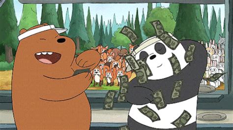 Money Shower | We Bare Bears | We bare bears, Bare bears, Ice bear we bare bears