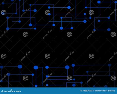 Abstract Modern Technology Circuit System Background Stock Illustration - Illustration of cyber ...