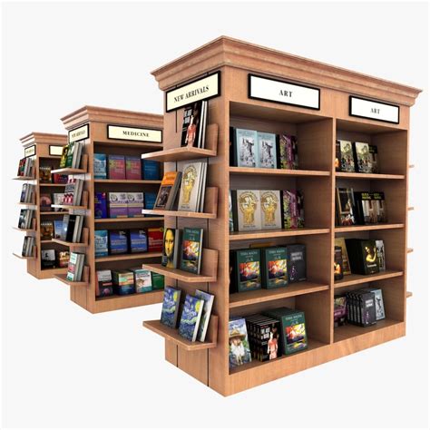 Bookstore shelves book 3D - TurboSquid 1288468