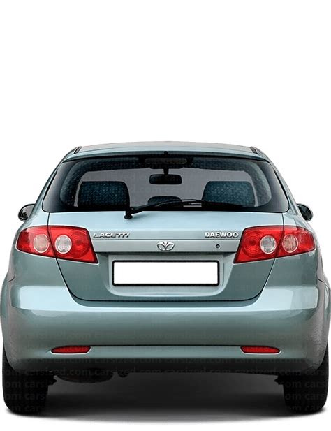 Daewoo Lacetti 2002-2005 Dimensions Rear View