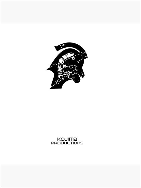 "Kojima Productions Logo Designs (Black on White)" Acrylic Block for ...