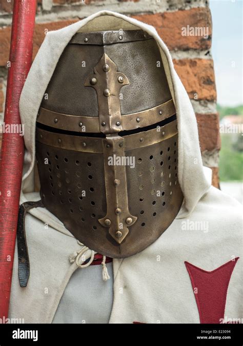 Medieval iron knight's burgonet helmet Stock Photo - Alamy